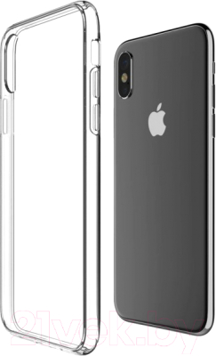 Чехол-накладка Case Better One для iPhone X/XS (прозрачный, фирменная упаковка)