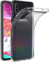 Чехол-накладка Case Better One для Galaxy A70 (прозрачный, фирменная упаковка) - 