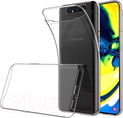 Чехол-накладка Case Better One для Galaxy A80 (прозрачный)