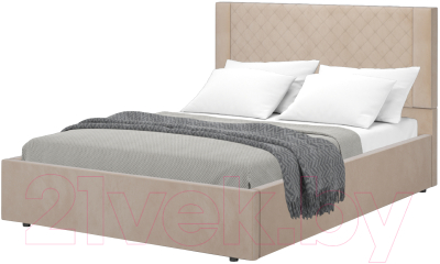 Полуторная кровать Аквилон Женева-1 14 ПМ (конфетти мокко)