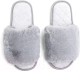 Тапочки домашние Amaro Home Bunny Открытый нос / HOME-4026Bu-Gr-38 (р.38-39, серый) - 