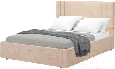 Полуторная кровать Аквилон Мирта-1 14 ПМ (веллюкс крем)