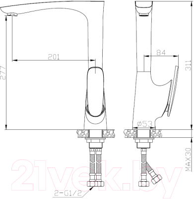 Смеситель AV Engineering AVZAL4-A223-248