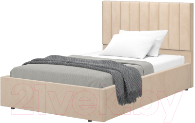 Полуторная кровать Аквилон Рица-1 12 ПМ (веллюкс крем)
