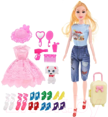 Кукла с аксессуарами Наша игрушка Мой гардероб / C789
