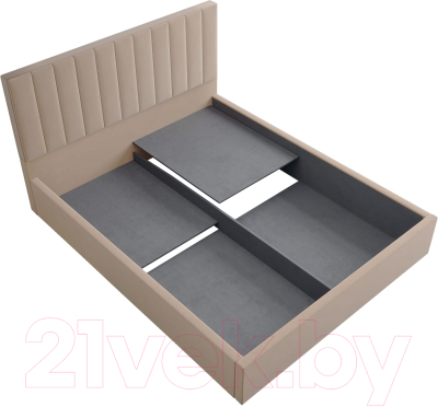 Двуспальная кровать Аквилон Рица-1 16 ПМ (конфетти мокко)