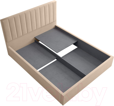 Двуспальная кровать Аквилон Рица-1 18 ПМ (конфетти крем)