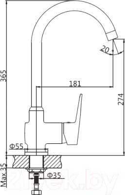 Смеситель AV Engineering AVCID4-A557-610