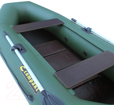 Надувная лодка Leader Boats Компакт-260 ФС / 4132022 (зеленый)