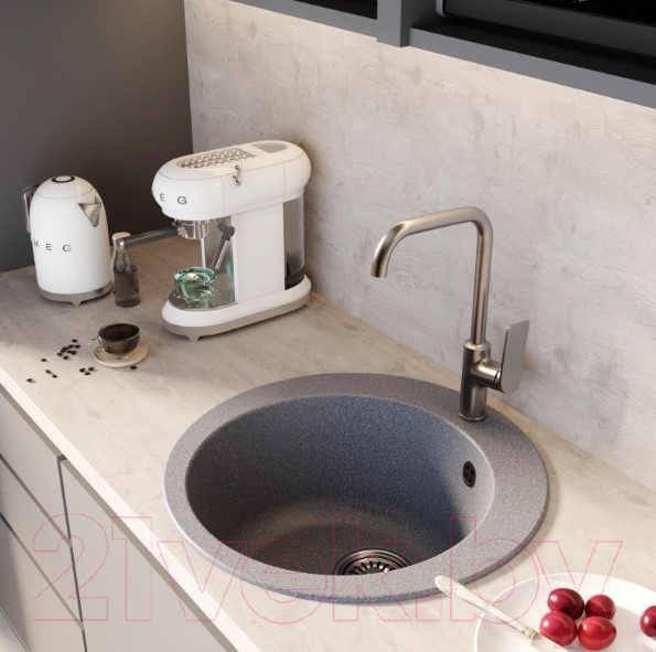 Мойка кухонная Mixline ML-GM13 551891 (темно-серый) — фото 4