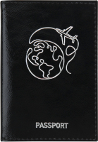 Обложка на паспорт Brauberg Airplane / 238212 (черный) - 