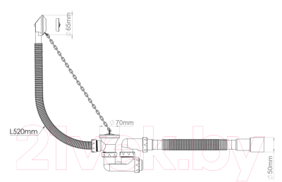 Сифон AV Engineering AVE000255