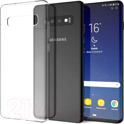 Чехол-накладка Case Better One для Galaxy S10 Plus (прозрачный, фирменная упаковка)