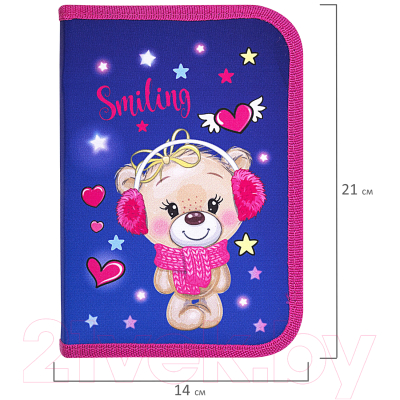 Пенал Brauberg Smiling Bear / 271515