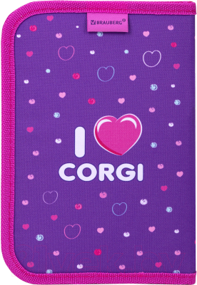 Пенал Brauberg I Love Corgi / 271530