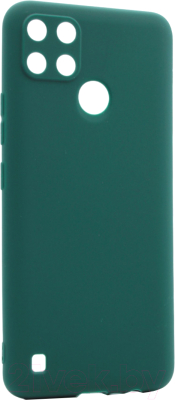 Чехол-накладка Case Coated для Realme C21Y (темно-зеленый)