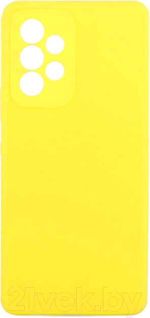 Чехол-накладка Case Coated для Galaxy A53 (желтый) — фото 1