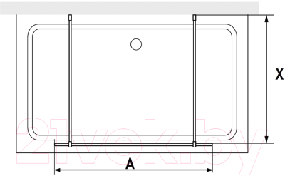 Купить Душевая стенка RGW WA-017-B / 35101712-84 в Барановичах