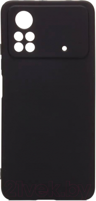 Чехол-накладка Case Coated для POCO X4 Pro (черный)