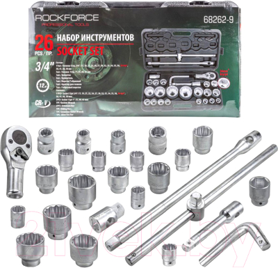 Универсальный набор инструментов RockForce RF-68262-9