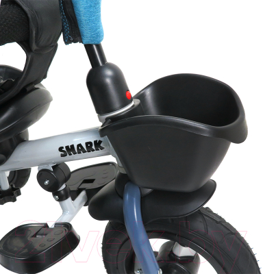 Трехколесный велосипед с ручкой Maxiscoo Shark 2023 / MSC-TCL2303BL (синий)