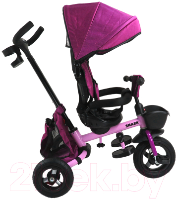 Трехколесный велосипед с ручкой Maxiscoo Shark 2023 / MSC-TCL2303PK (розовый)