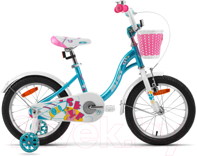 Детский велосипед AIST Skye 16 2023 (бирюзовый)
