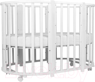 Детская кровать-трансформер INDIGO Born 7 в 1 (белый New)