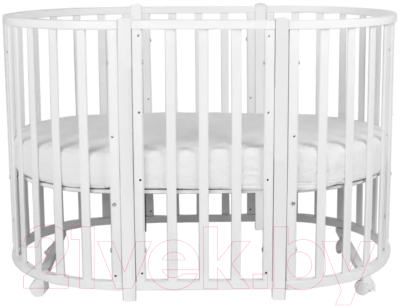 Детская кровать-трансформер INDIGO Born 7 в 1 (белый New)