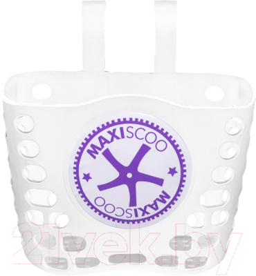 Велокорзина Maxiscoo Универсальная / MSC-B2301B (белый)