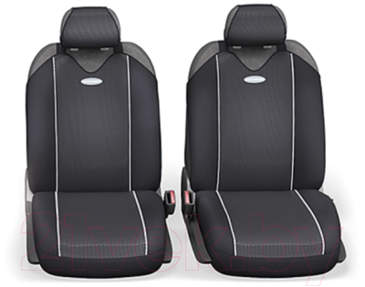 Комплект чехлов для сидений Autoprofi Carbon Plus CRB-902P BK/GY