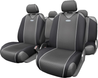 Комплект чехлов для сидений Autoprofi Carbon CRB-802 GY - 