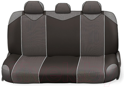 Комплект чехлов для сидений Autoprofi Carbon CRB-802 GY