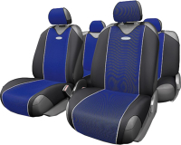 Комплект чехлов для сидений Autoprofi Carbon CRB-802 BL - 