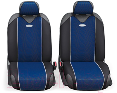 Комплект чехлов для сидений Autoprofi Carbon CRB-802 BL