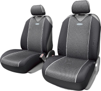 Комплект чехлов для сидений Autoprofi Carbon Plus CRB-402Pf BK/GY - 