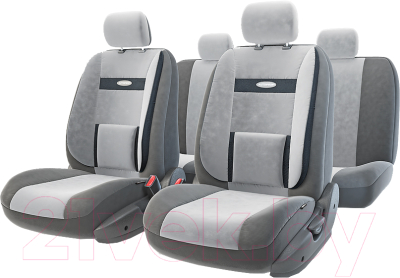 Комплект чехлов для сидений Autoprofi Comfort COM-1105 D.GY/L.GY (серый)