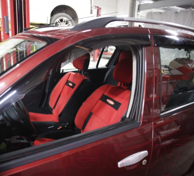 Комплект чехлов для сидений Autoprofi Comfort COM-1105 BK/RD (черный/красный)