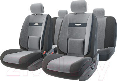 Комплект чехлов для сидений Autoprofi Comfort COM-1105 BK/D.GY (черный/серый)
