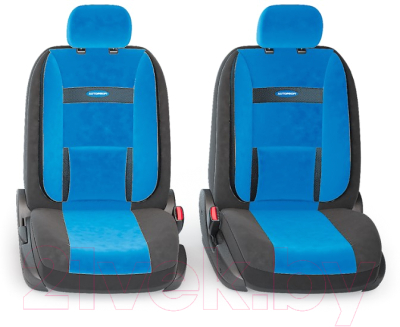 Комплект чехлов для сидений Autoprofi Comfort COM-1105 BK/BL (черный/синий)