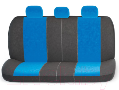 Комплект чехлов для сидений Autoprofi Comfort COM-1105 BK/BL (черный/синий)