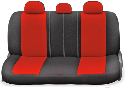 Комплект чехлов для сидений Autoprofi Comfort COM-1105H BK/RD (черный/красный)