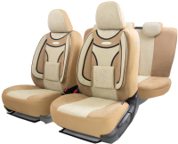 Комплект чехлов для сидений Autoprofi Comfort Extra ECO-1105 D.BE/L.BE (бежевый) - 
