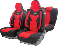 Комплект чехлов для сидений Autoprofi Comfort Extra ECO-1105 BK/RD (черный/красный) - 