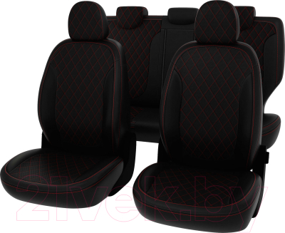 Комплект чехлов для сидений PSV 131114 (черный)