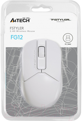 Мышь A4Tech Fstyler FG12 (белый)