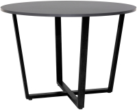 Обеденный стол Millwood Орлеан Л18 D110 (антрацит/металл черный) - 