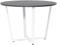 Обеденный стол Millwood Орлеан Л18 D110 (антрацит/металл белый) - 