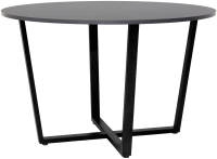 Обеденный стол Millwood Орлеан Л18 D120 (антрацит/металл черный) - 