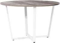 Обеденный стол Millwood Орлеан Л18 D120 (сосна пасадена/металл белый) - 
